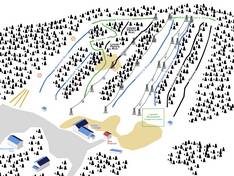 Trail map Sawmill Mountain Resort