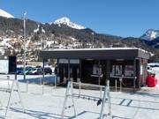 Well-maintained ticket office area in Les Diablerets