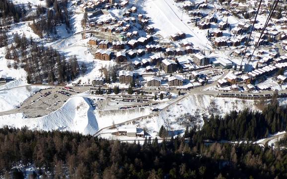 Val d'Anniviers: access to ski resorts and parking at ski resorts – Access, Parking Grimentz/Zinal