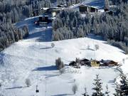 In the deep powder from the G-Link towards Wagrain – local knowledge is an advantage