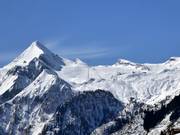 View of the Kitzsteinhorn with its glacier ski area