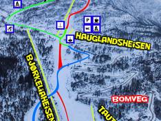 Trail map Jølster Skisenter