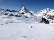 Igloo slope on the Gornergrat with the Matterhorn