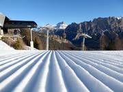 Perfect slope grooming in Cortina d'Ampezzo