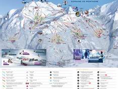 Trail map Les Arcs/Peisey-Vallandry (Paradiski)