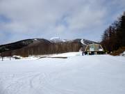View from the valley station to Mt. Sahoro