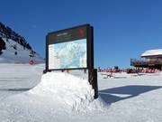 Trail map in Méribel