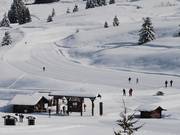 The free practice area in Les Saisies