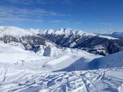 View over the Sillian ski area from the Thurntaler