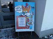 During the week, you can win a ride on a piste groomer.