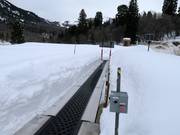 Conveyor belt at the valley station