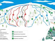Trail map Sorochany – Kurovo