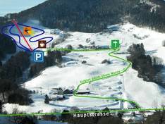 Trail map Langenbruck – Obere Wanne