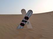 Sandboards in the sand