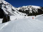 Wide easy slope at the lower Thaneller