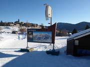 Information board in Les Angles