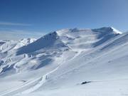 View over the ski resort of Mt. Hutt