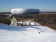 View over the slope with Allianz Arena