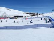 Practice area with conveyor belt at Dollar Mountain