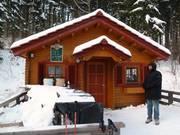 Self-catering hut at the parking lot
