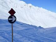Start of the ski route Rinderhütte