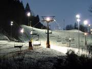 Night skiing in Oberaudorf on the Hocheck