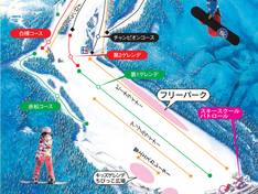 Trail map Hidafunayama Snow Resort Arkopia
