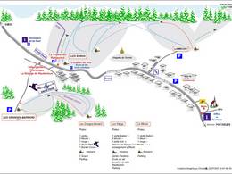 Trail map Les Fourgs
