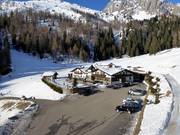 Malga Ces is located in the heart of the ski area
