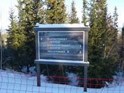 Slope signage in Lindvallen