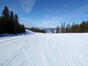 Easy slope in the Hafjell ski resort