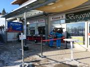 Well-maintained ticket area