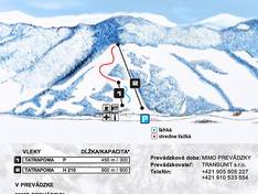 Trail map Stebnícka Huta