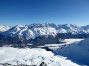 View from Piz Nair over the Engadin