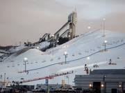 View of the Canada Olympic Park with the ski jump