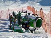 Snow cannons on the slope