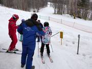 Assistance with boarding at the button lift