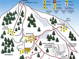 Trail map Lailias – Serres