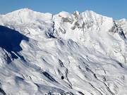 View from Trittkopf over Zürs to Madloch-Joch
