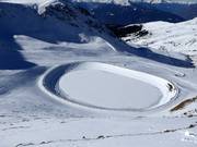 Storage pond in the Meran 2000 ski area