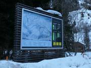 Information board at the toll station