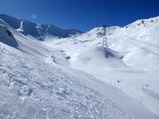 View of the freeride area at Piz Val Gronda