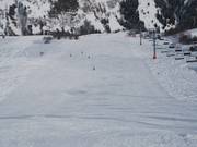 Perfect for carving: Granges slope at La Balme