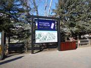 Slope map at the valley station with real-time information