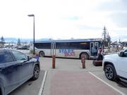 Shuttle bus at Teton Village