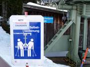 Self-service at the ski lifts