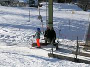 Dedicated staff at the drag lift