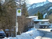 The bus stops directly at the ski resort.