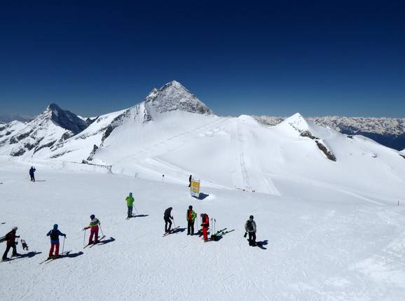 Gorgeous panorama on the Hintertux Glacier