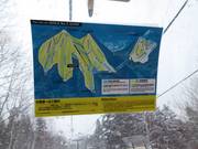 Piste map in the chairlift
